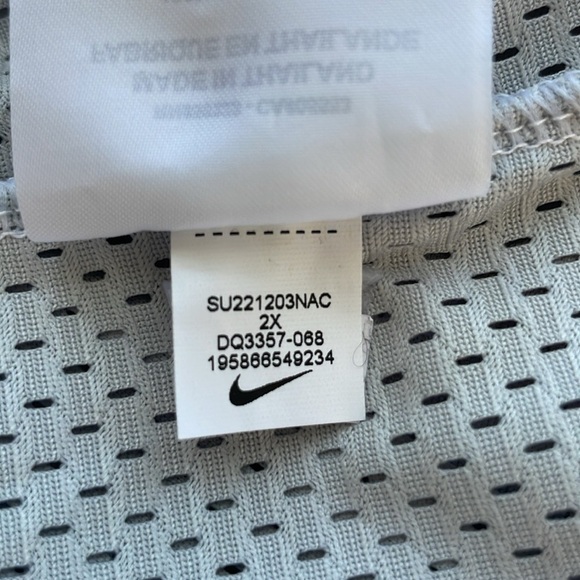 Nike Woman’s SPTCAS Short Sleeve Jersey Pullover Shirt. Plus Size 2X. Grey. - Picture 14 of 14